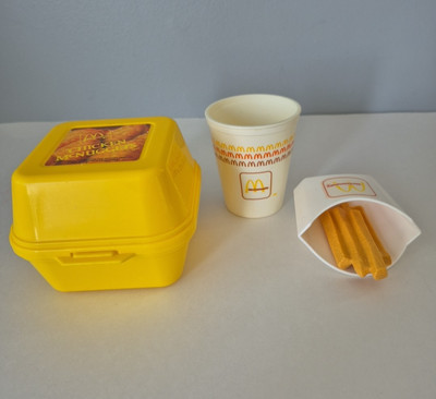 Fisher Price VTG McDonalds Chicken Nuggets French Fries and Drink Play Toys 1988