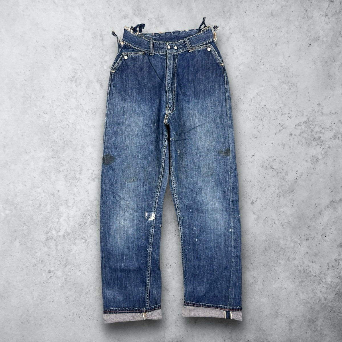 Vintage 50s Big Smith Buckaroo Selvedge Pearl Snap Denim Jeans