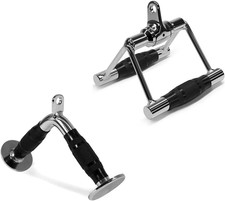 Cable Machine Attachment,Row Handles,Tricep Rope,Straight Bar,V Bar,LAT Pulldown