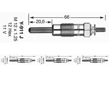 4 x Glühkerze NGK für CITROËN, PEUGEOT 106 I, AX (ZA-_)