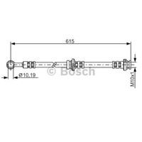 Bosch Bremsschlauch Bremsleitung Hinten Links FüR Nissan Almera Tino
