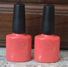 LOT OF 2 BRAND NEW CND Shellac Gel Polish Tropix 0.25oz NEW RETAIL STOCK