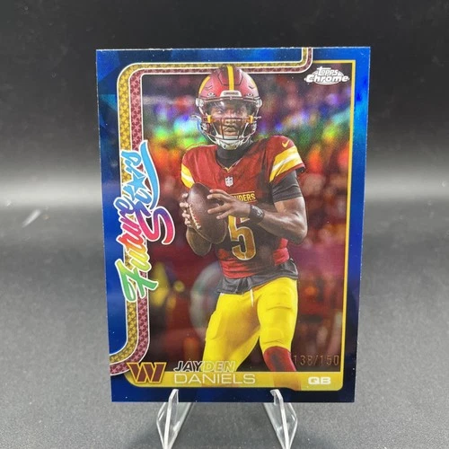 2025 Topps Chrome Jayden Daniels Blue Refractor (RAW)