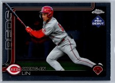 2025 Topps Pro Debut Chrome Base Sheng-en Lin ACL Reds