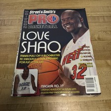 2004-05 STREET & SMITH'S Pro Basketball Magazine Shaq Dwight LeBron James Poster