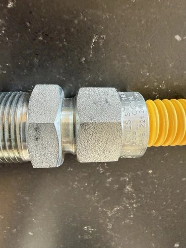 Jones Stephens G71151 48" Stainless Steel Gas Connector - Yellow - Picture 6 of 6