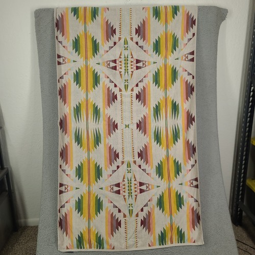 Pendleton Beach Towel Oversized Jacquard Falcon Cove Sunset 39 X 64 Aztec Terry