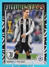 2024-25 Topps UCC Kenan Yildiz Team Logo Border Case Hit #59 SP Juventus
