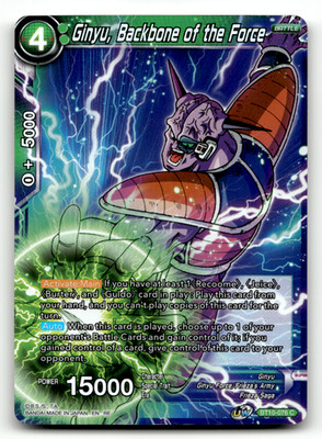 Ginyu, Backbone of the Force BT10-076 Foil Common Rise of the Unison Warrior NM
