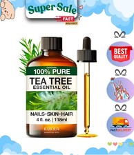 100 Pure Natural Tea Tree Oil for Skin, Hair, Toenails, Aromatherapy, Soap