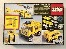 LEGO Vintage 8020 TECHNIC Expert Builder Set Complete, Instructions & Box, Used