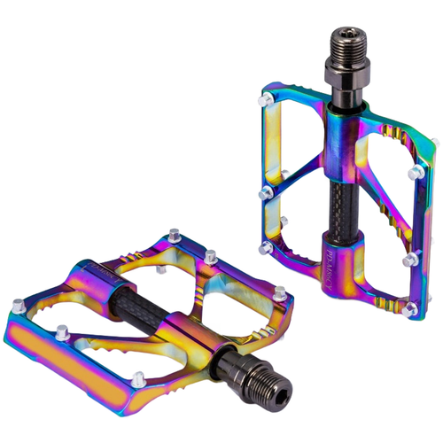 Aluminum Cycling Pedals with Chromoly Steel Axle 9/16 Inch Thread for ...