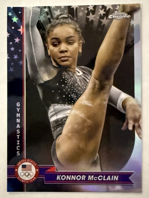 2024 Topps Chrome US Olympics Refractor #5 Konnor McClain