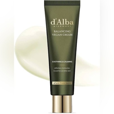 D Alba Balancing Vegan Cream Soothing Calming for Sensitive Skin New in Box