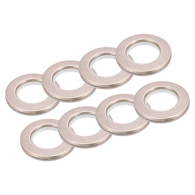 8 Pcs Curtain Grommets 1-5/7'' ID Pattern Style Curtain Eyelet Ring (Rose Gold)