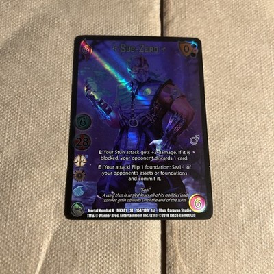 1X-Sub-Zero1-MK01-Mortal Kombat-Universus FOIL!