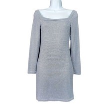 Urban Outfitters Womens Mariella Long Sleeve Blue Striped Mini Dress Size S NWT