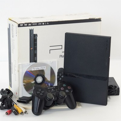 PS2 Slim Console System Charcoal Black SCPH-70000 CB Playstation2