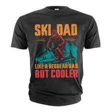Men's Ski Dad T-shirt Skiing dad Father's day Christmas Fathers skiing  gift