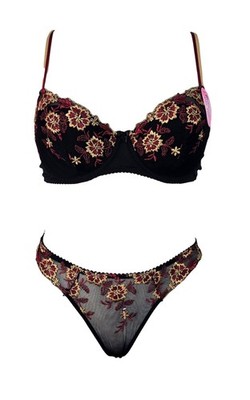 Bra Set Push Up Bra Cup 85C With Thong XL