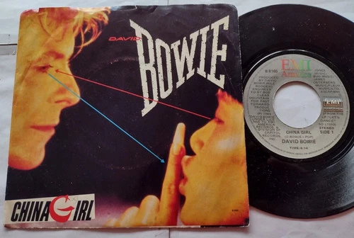 CANADA!!! NM- DAVID BOWIE China Girl / Shake it 1983 PS EMI 45
