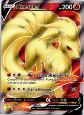 Ninetales V 177/192 Ultra Rare Rebel Clash Pokemon Holo Near Mint on eBay