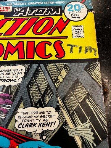 1973 DC Action Comics Vol. 1 # 430 #421 Superman & 1st Captain Horatio Strong - Picture 3 of 11