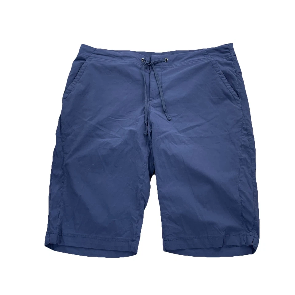 Columbia Anytime Outdoor Women Shorts Size 14 Bermuda Navy Blue 11" Inseam 65-29 - Image 2 of 4