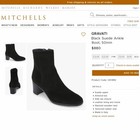 $790 Neiman Marcus GRAVATI Women's 5.5 M Boot 4748 Navy Suede * add $15 Trees — photo 3