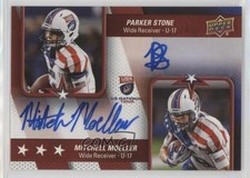 2016 USA Football U17 Dual Autos Parker Stone Mitchell Moeller #DA-SM Auto 00rh