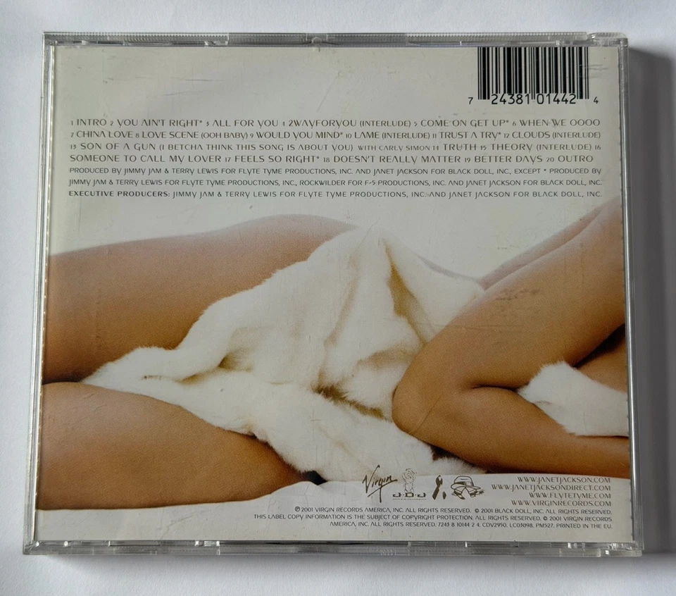 Janet Jackson All For You 2001 CD SIGNED at Royal Albert Hall In 2011 AUTOGRAPH Foto 4 de 4