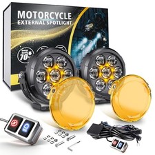 4.5inch Motorcycle Auxiliary Lights 15600LM Motorcycle Headlight with 3 D043
