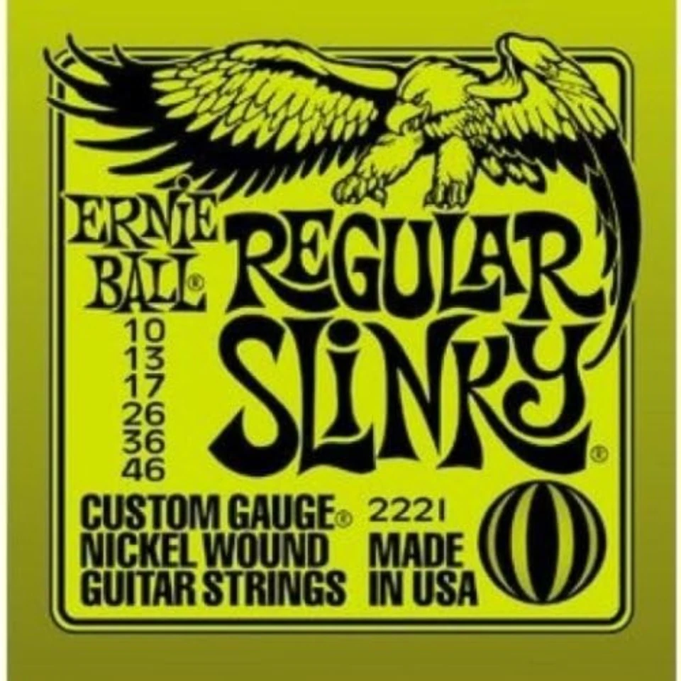 Cuerdas de guitarra eléctrica Ernie Ball regular Slinky Nickel Wound 10-46 2221 12 juegos Foto 2 de 4