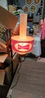 Vintage Budweiser Beer Sign Hurricane Lamp Light 1970 Anheuser Busch