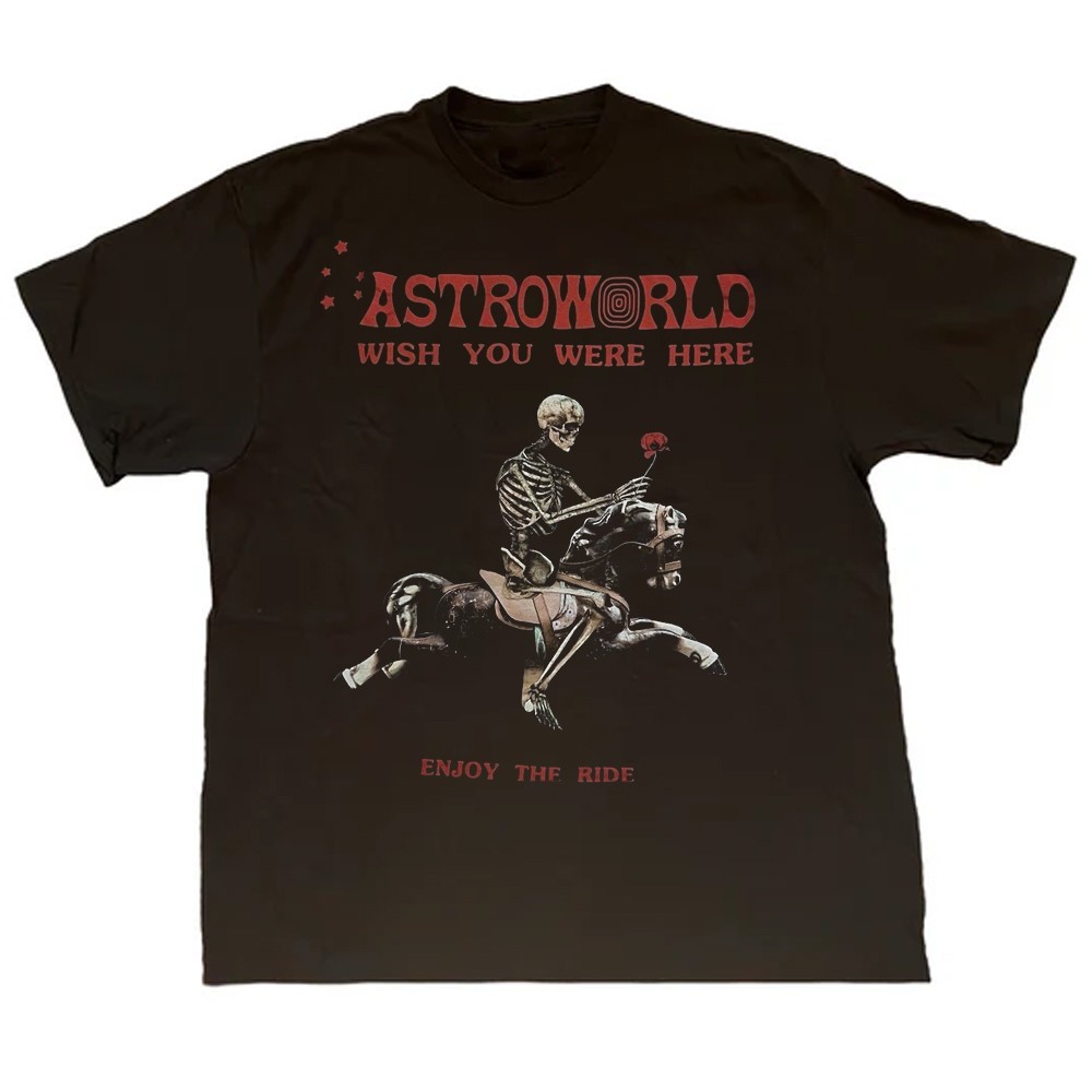 Astroworld Scott Merch Wish You Were Here Enjoy The Ride Shirt 16D291