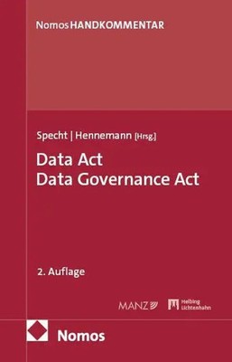 Data Act. Data Governance Act: DA, DGA | Handkommentar | Louisa Specht (u. a.)