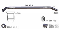 Abgasrohr Ernst 048453 FüR Opel Renault Trafic Primastar Nissan Vivaro X83 Bus 2