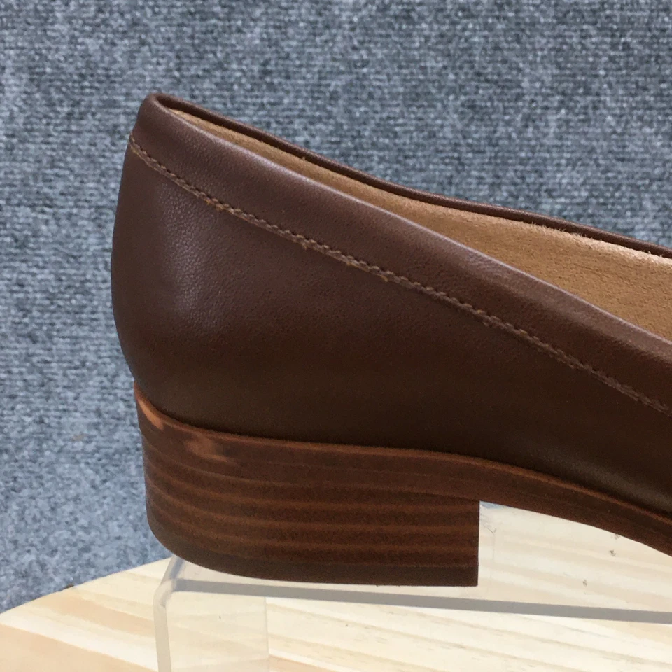 Naturalizer Shoes Womens 6 M Ridley Loafer Brown Faux Leather Slip On Block Heel - Image 3 of 4