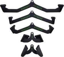 Home Gym Fitness Rowing T-bar V-bar Pulley Cable Machine Attachment Bicep Curl