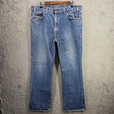 Vintage Levis 517 Jeans Mens 38x30 Orange Tab Bootcut Made In USA Actual 35x30