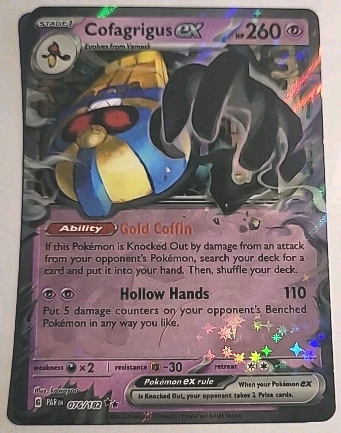Cofagrigus EX HP260 2023 Holo Pokémon Card No 076/182 | eBay