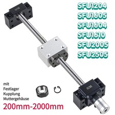 SFU1204/2005/2505/1605/04/10 Kugelumlaufspindel/Festlager/Kupplung/Muttergehäuse