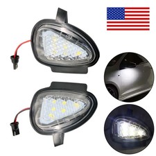 2pcs 18-led Under Side Mirror Puddle Lights Xenon White For Vw Touran 2011-2014