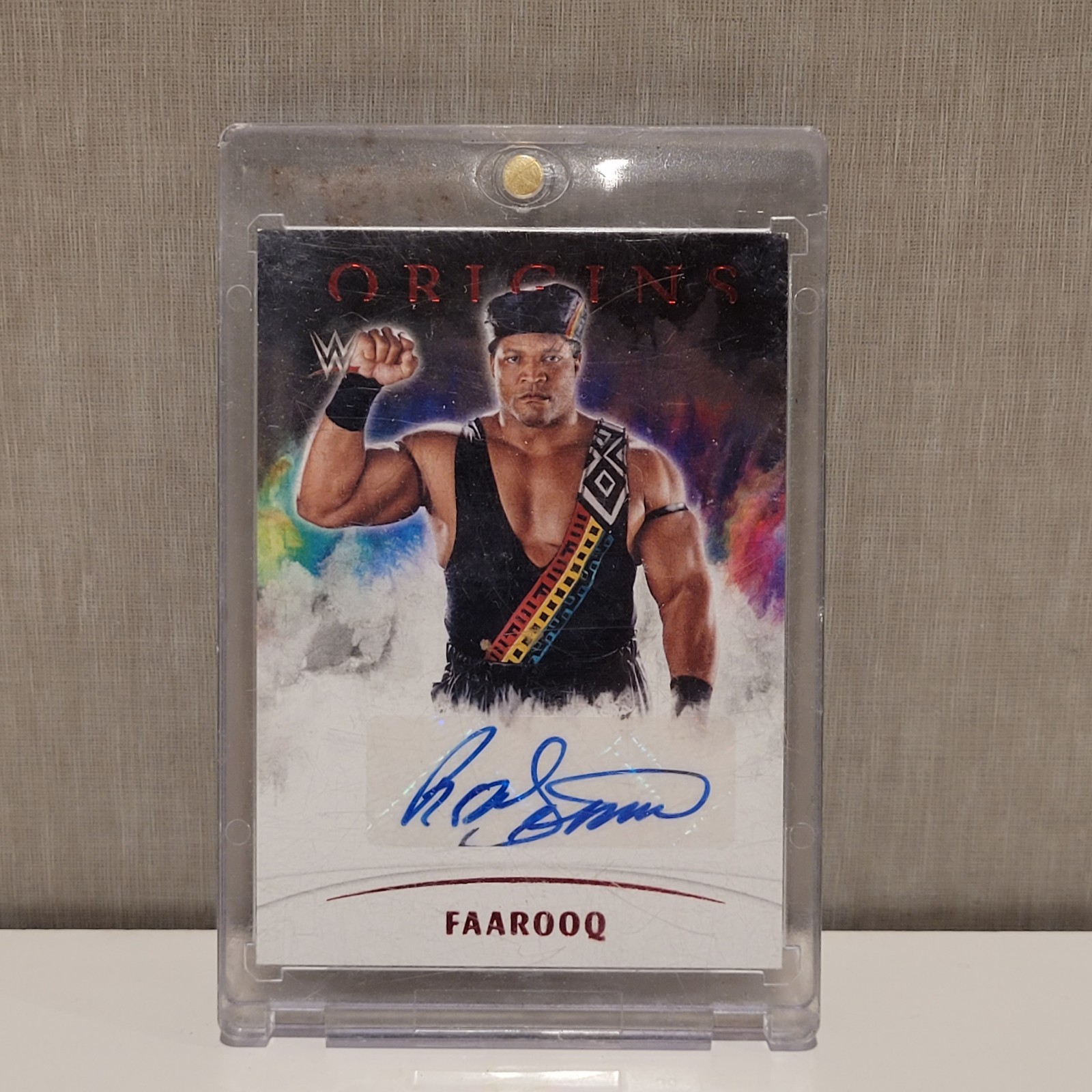 2022 Panini Origins WWE Faarooq On-Card Auto Ron Simmons Autograph Nation Of Dom view 7