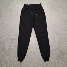 Lululemon On The Fly Jogger Women's Size 2 Black Pants Drawstring Lightweight