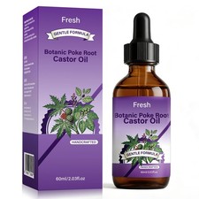 Organic Poke Root and Castor Oil   Herbal Massage Oil, Traditional Infusion, ...