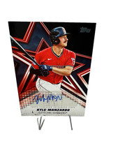 Kyle Manzardo 2026 Topps Series 1 Baseball Stars Black Auto /10 #BSA-KM