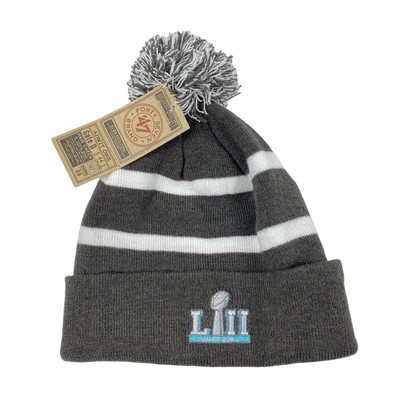 NEW 47 Brand Pom Knit Hat Super Bowl 52 
