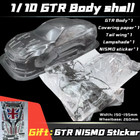 1/10 RC Clear PVC GTR35 Body Shell, Nismo Livery Suit Touring, race or drift