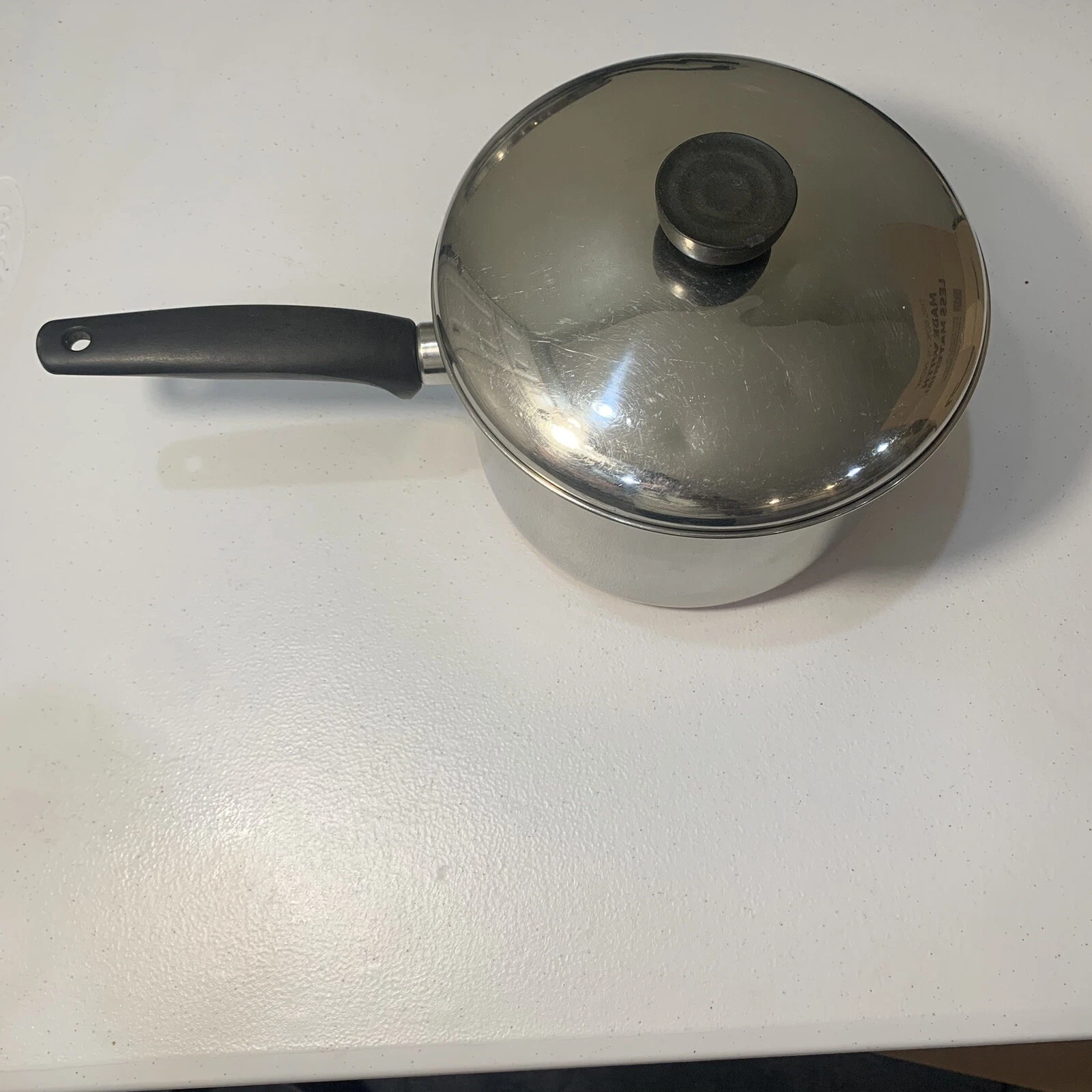 VTG Revere Ware Copper Maid Stainless Steel 3 Qt Saucepan Pot & Lid Clinton, IL
